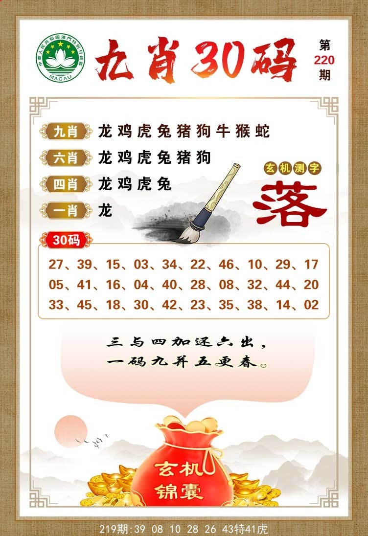 九肖30码