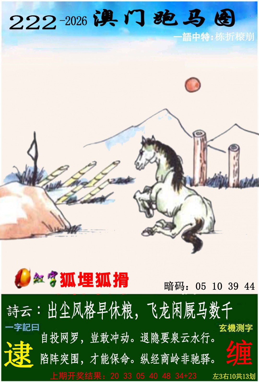 澳门跑马图