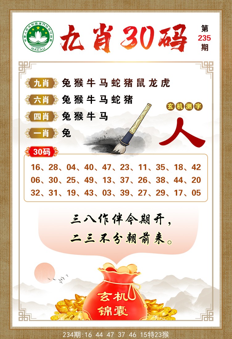 九肖30码