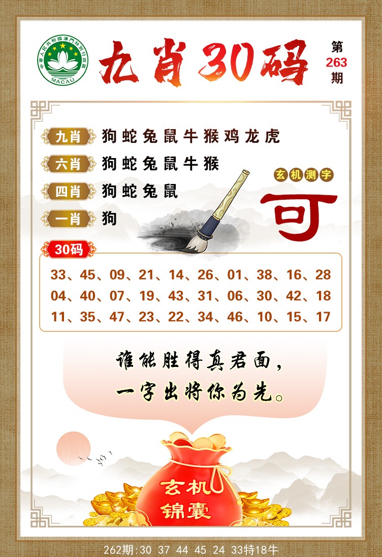 九肖30码